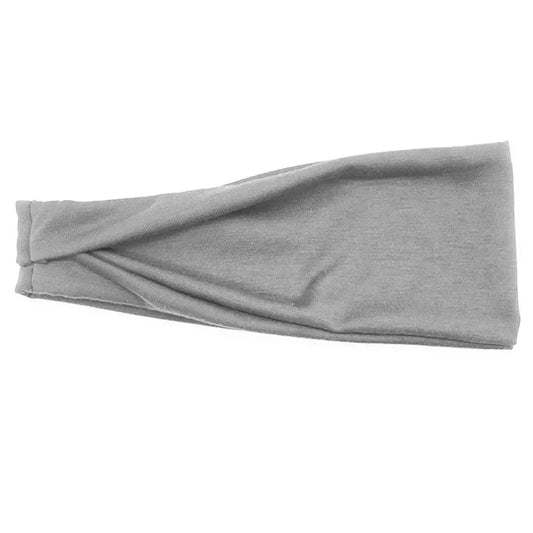 Twist & Transcend Yoga Headband Silver Mist