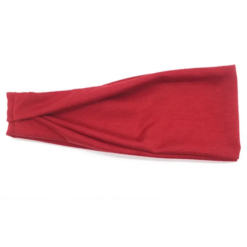 Twist & Transcend Yoga Headband Crimson