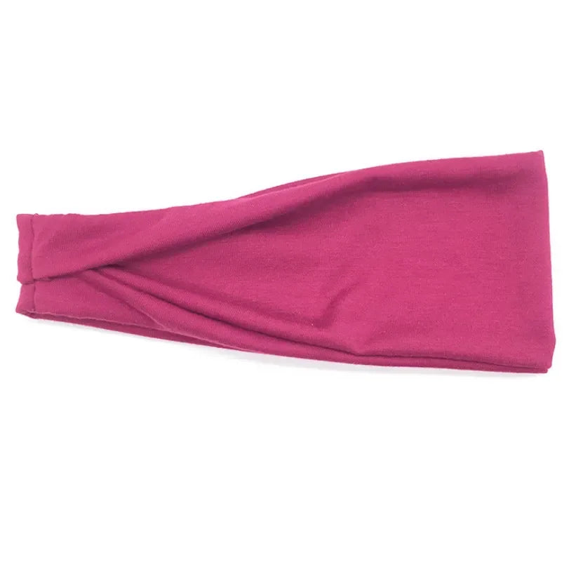 Twist & Transcend Yoga Headband Magenta